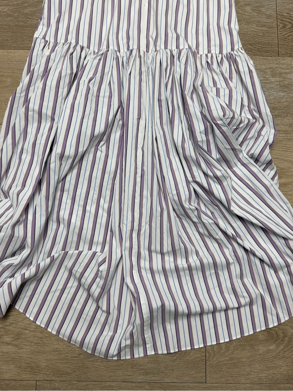 Veronica Beard Radley Striped Midi Dress Off White Multi Size 10 598$ NWT - Picture 10 of 16